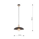 Kobe 1 Sort lysekrone - Ø30 cm, E27, 230V, uten lyskilde