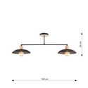 Kobe 2 Sort lysekrone - Ø30 cm, E27, 230V, uten lyskilde