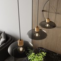 Kobe 3 Sort lysekrone - Ø30 cm, E27, 230V, uten lyskilde