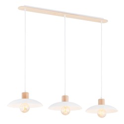 Lysekroner Kobe 3 Hvit lysekrone - Ø30 cm, E27, 230V, uten lyskilde