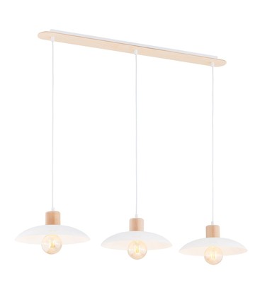 Kobe 3 Hvit lysekrone - Ø30 cm, E27, 230V, uten lyskilde
