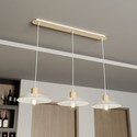 Kobe 3 Hvit lysekrone - Ø30 cm, E27, 230V, uten lyskilde
