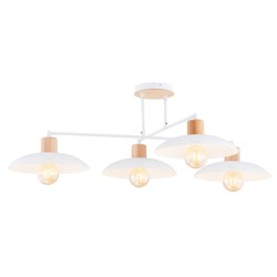 Lysekroner Kobe 4 Hvit lysekrone - Ø30 cm, E27, 230V, uten lyskilde