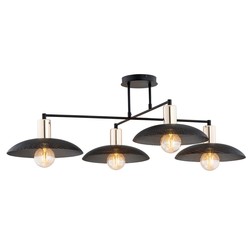 Lysekroner Spirit 4 Sort lysekrone - Ø30 cm, E27, 230V, uten lyskilde