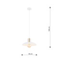 Spirit 1 Hvit lysekrone - Ø30 cm, E27, 230V, uten lyskilde