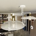 Spirit 4 Hvit lysekrone - Ø30 cm, E27, 230V, uten lyskilde