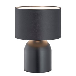 Bordlampe Aspen LN1 Svart/Hvit bordlampe - Ø25 cm, E27, 230V, uten lyskilde