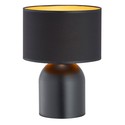 Aspen LN1 Sort/Gull bordlampe - Ø25 cm, E27, 230V, uten lyspære