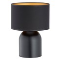 Aspen LN1 Sort/Gull bordlampe - Ø25 cm, E27, 230V, uten lyspære