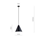 Rebel 1 Sort/Hvit pendellampe - Ø23.5 cm, E27, 230V, uten lyskilde