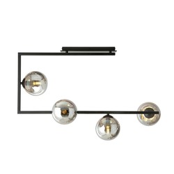 Taklamper Soma 4 Sort/Grafitt taklampe - Ø14 cm, E14, 230V, uten lyskilde