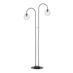 Lysekroner Archi LP2 Sort/Transparent lysekrone - Ø14 cm, E14, 230V, uten lyskilde