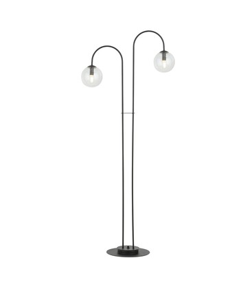 Archi LP2 Sort/Transparent lysekrone - Ø14 cm, E14, 230V, uten lyskilde