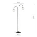 Archi LP2 Sort/Transparent lysekrone - Ø14 cm, E14, 230V, uten lyskilde