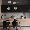 Archi 4A Sort/Grafitt lysekrone - Ø14 cm, E14, 230V, uten lyskilde