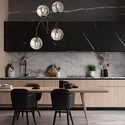 Archi 4B Sort/Grafitt lysekrone - Ø14 cm, E14, 230V, uten lyskilde