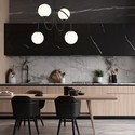 Archi 4A Sort/Opal lysekrone - Ø14 cm, E14, 230V, uten lyskilde