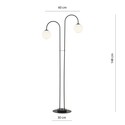 Archi LP2 Sort/Opal lysekrone - Ø14 cm, E14, 230V, uten lyskilde