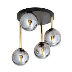 Taklamper Dolce 4 Sort/Grafitt taklampe - Ø14 cm, E14, 230V, uten lyskilde