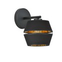 Piano K1 Sort/Gull vegglampe - Ø20 cm, E27, 230V, uten lyskilde