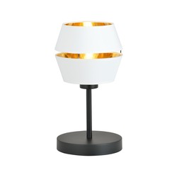 Bordlampe Piano Ln Hvit/Gull bordlampe - Ø20 cm, E27, 230V, uten lyskilde
