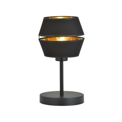 Bordlampe Piano LN Sort/Gull bordlampe - Ø20 cm, E27, 230V, uten lyskilde