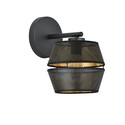 Malia K1 Sort/Gull vegglampe - Ø20 cm, E27, 230V, uten lyskilde