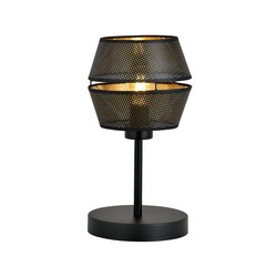 Bordlampe Malia Ln Sort/Gull bordlampe - Ø20 cm, E27, 230V, uten lyskilde