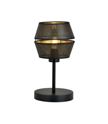 Malia Ln Sort/Gull bordlampe - Ø20 cm, E27, 230V, uten lyskilde