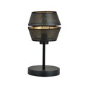 Malia Ln Sort/Gull bordlampe - Ø20 cm, E27, 230V, uten lyskilde