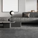 Oslo Ln Sort/Opal bordlampe - Ø15 cm, E14, 230V, uten lyskilde