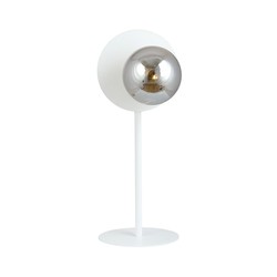 Bordlampe Oslo Ln Hvit/Grafitt bordlampe - Ø14 cm, E14, 230V, uten lyskilde