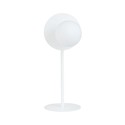 Oslo Ln Hvit/Opal bordlampe - Ø15 cm, E14, 230V, uten lyskilde