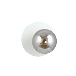 Vegglamper Oslo K1 Hvit/Grafitt vegglampe - Ø14 cm, E14, 230V, uten lyskilde