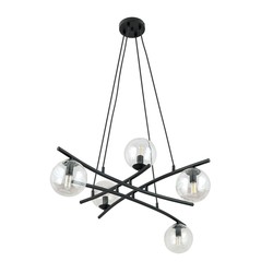 LED pendel Essa 5 Transparent pendellampe - Ø14 cm, E14, 230V, uten lyskilde.