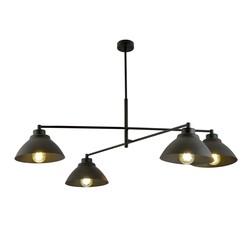 Lysekroner Maverick 4 Sort lysekrone - Ø22 cm, E27, 230V, uten lyskilde