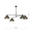 Maverick 4 Sort lysekrone - Ø22 cm, E27, 230V, uten lyskilde