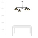Maverick 4 Sort lysekrone - Ø22 cm, E27, 230V, uten lyskilde