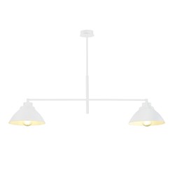 Lysekroner Maverick 2 Hvit lysekrone - Ø22 cm, E27, 230V, uten lyskilde