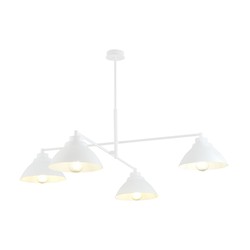 Lysekroner Maverick 4 Hvit lysekrone - Ø22 cm, E27, 230V, uten lyskilde