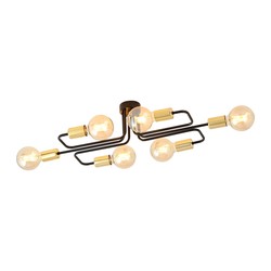 Taklamper Veken 6A Gull taklampe - E27, 230V, uten lyskilde
