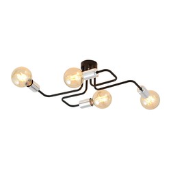 Taklamper Veken 4 Sølv taklampe - E27, 230V, uten lyskilde