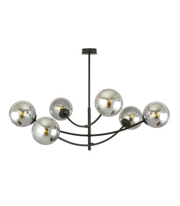 Hunter 6 Sort/Grafitt taklampe - Ø14 cm, E14, 230V, uten lyskilde Hunter 6 Sort/Grafitt taklampe - Ø14 cm, E14, 230V, uten lyskilde