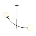 Hunter 2 Sort/Opal taklampe - Ø15 cm, E14, 230V, uten lyskilde