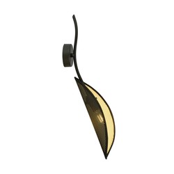 Vegglamper Lotus K1 Sort/Gold vegglampe - Ø12 cm, E14, 230V, uten lyskilde