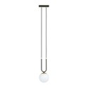 Glam 1 Svart/Opal pendellampe - Ø15 cm, E14, 230V, uten lyskilde