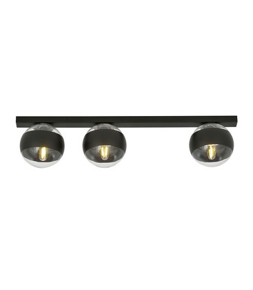 Fit 3 Sort/Stripe taklampe - Ø14 cm, E14, 230V, uten lyskilde Fit 3 Sort/Stripe taklampe - Ø14 cm, E14, 230V, uten lyskilde
