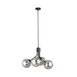 LED pendel Nova 4 Sort/Grafitt pendellampe - Ø14 cm, E14, 230V, uten lyskilde