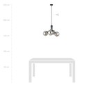 Nova 4 Sort/Grafitt pendellampe - Ø14 cm, E14, 230V, uten lyskilde