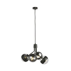 LED pendel Nova 4 Svart/Stripe pendellampe - Ø14 cm, E14, 230V, uten lyskilde